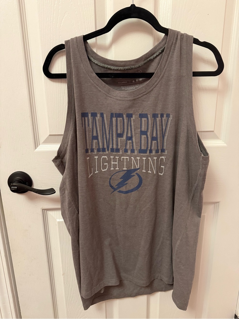47 Brand NHL Tampa Bay Lightning Gray Sleeveless Men’s Tank Top